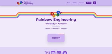 University of Auckland Rainbow Engineering Website preview image